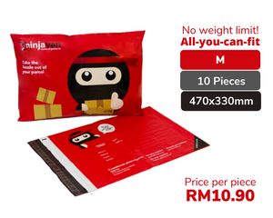 10 Pieces Ninja Packs Bundle M size