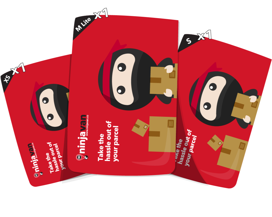 Ninja Trial Pack (3 in 1) - Prepaid Polymailer XS, S and M Lite size