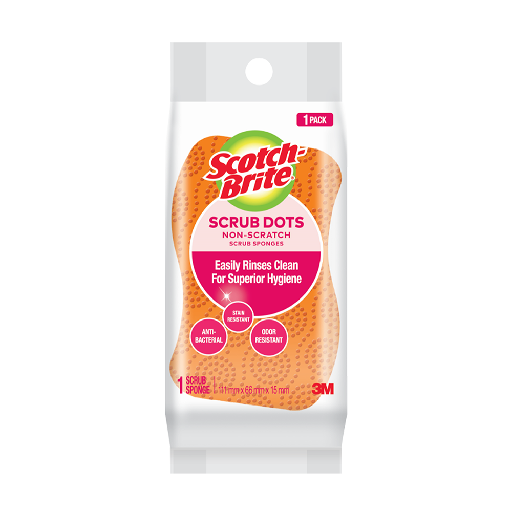 3M Scrub Dots Non-Scratch Scrub Sponge