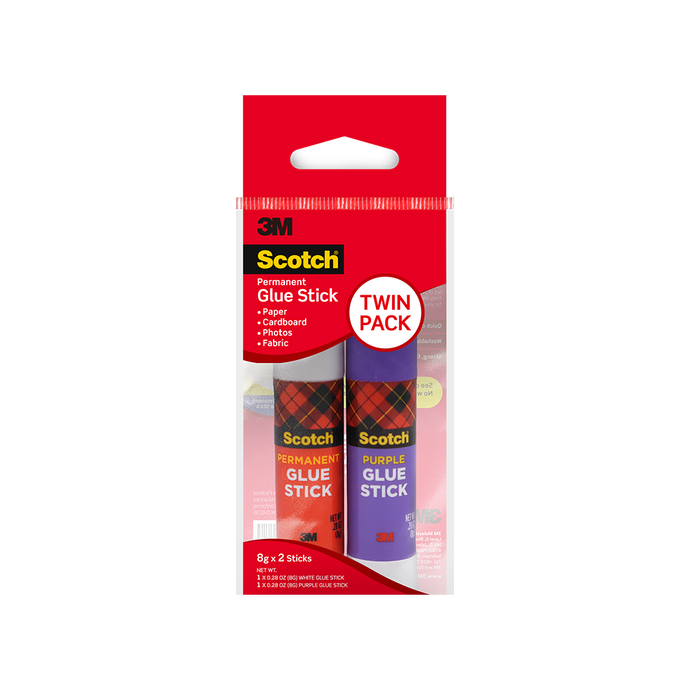 3M Scotch Glue Stick Twin Pack (8G x 2)