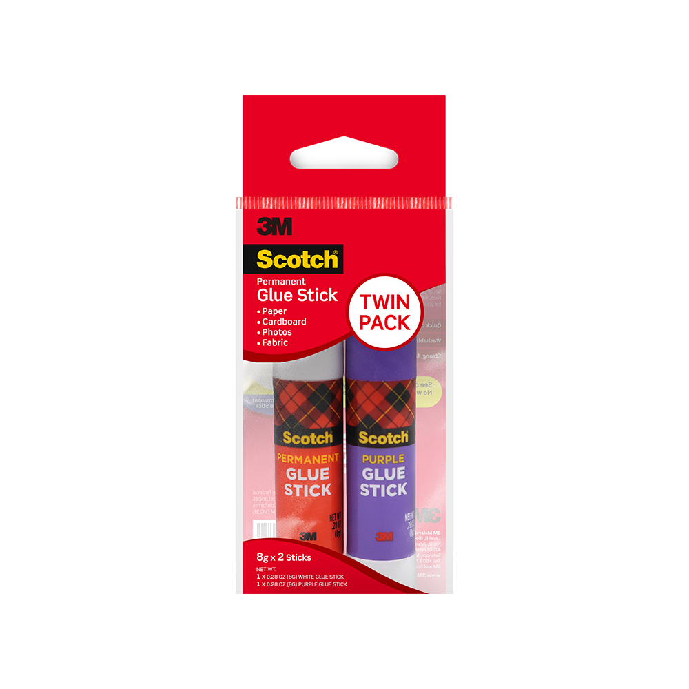 3M Scotch Glue Stick Twin Pack (8G x 2)