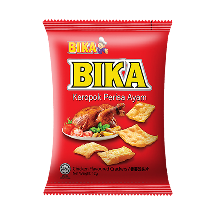 Bika Chicken Flavoured Crackers (12G X 30s)