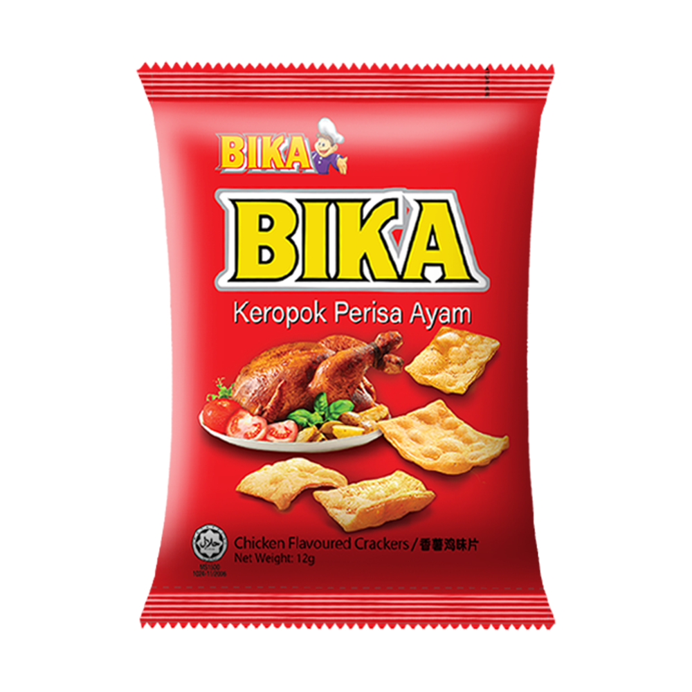 Bika Chicken Flavoured Crackers (12G X 30s)