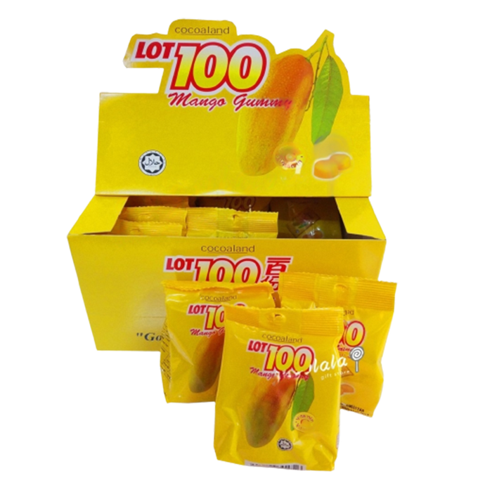 Lot 100 Gummy Mango (12 pkt x 33g)