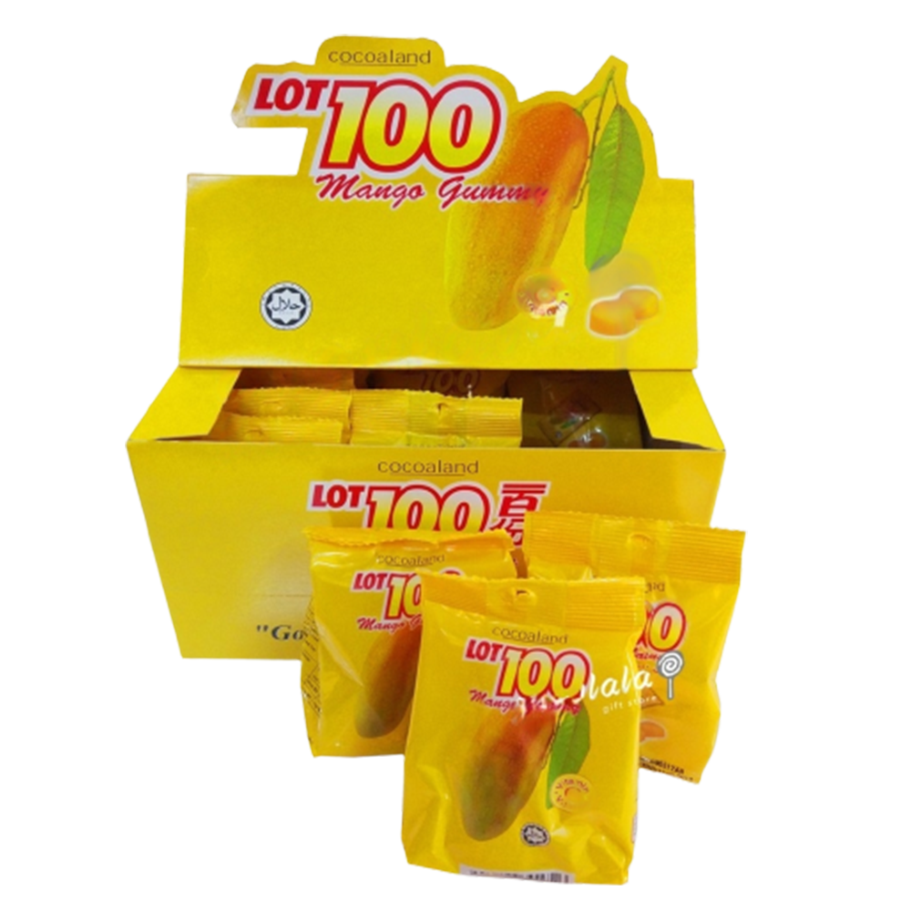 Lot 100 Gummy Mango (12 pkt x 33g)