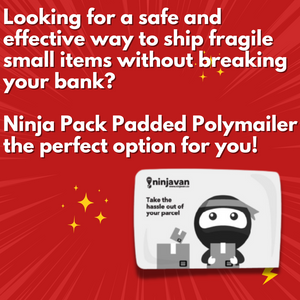 Individual Ninja Pack - Prepaid Padded Polymailer saiz XS / S / M